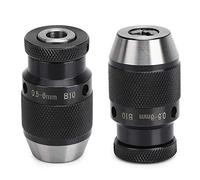 Aumotop Self Tighten Drill Chuck 0.5-6mm Carbide Automatic Locking Drill Chuck for Accurate Machining, Suitable for Milling Machines, Strong Clamping Force Long Service Life