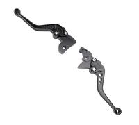 Aumotop Short Anodized Motorcycle Brake Clutch Lever Pair for Classic Reborn 350 - Modern Technology Upgrade - Perfect Fit for Classic Reborn 350 and Super Meteor 650 Models (Black)