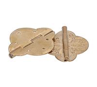 Aumotop Small Brass Hinge Smooth Long Service Life Hinge for Sewing Machine Table 2Set for Dining Table Accessories