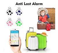 Aumotop Smart GPS Tracker Anti-Lost Alarm BT Tracker for Car Key Wallet, Voice Recording Shutter Selfie Anti-Lost Sensor Multitasking Management for Kids Pets Elderly, Black Plastic 4.0