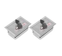 Aumotop Stainless Steel Key Switch Box Set with Keys for Rolling Shutter Door, Practical and Safe Locking for Garage Door, 2Pcs Accessory Kit