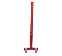 Aumotop T Shape Bow Square Durable Tool for Accurate Archery Bow String Adjustment Stainless Steel 1 Piece (Red)