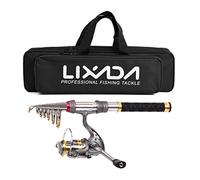 Aumotop Telescopic Carbon Fiber Fishing Rod | Lightweight design, portable travel use, aluminum reel seat, multi-purpose tackle storage