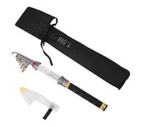 Aumotop Telescopic Fishing Rod Combo Lightweight - 1./1.5M | Carbon fiber construction, Ergonomic handle, Durable aluminum reel seat, Included carrying case, Travel-friendly design
