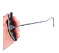 Aumotop Tent Canopy Peg Remover Durable Steel Awning Stakes Extractor for Camping, Bivouac Plastic Handle Silver Grey Color