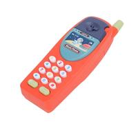 Aumotop Toddlers Toy Phone with Music, Simulation and Lifelike Babies Learning Education Cell Phone, for Hands-on Ability Development, Safe Material (Red)