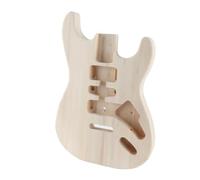 Aumotop Unfinished Electric Guitar Body Made of Solid Wood Great for Personalization Guitar Enthusiasts and Crafters (Basswood)