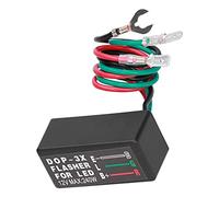 Aumotop Universal Flash Relay DOP-3X 12VDC 20A LED Turn Signal Flasher Relay Fix Super-Flashing Problem, Easy Installation for Car Motorcycle LED Lights