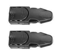 Aumotop Universal Quick Release Fin Strap Buckles Durable Diving Accessory for Swimming Fits Most Fins Great for Scuba Divers Black PC Material (B)