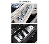 Aumotop Upgraded Window Control Power Push Button Cover for W205, Crack Proof Push Button Cover Replacement, Sturdy ABS Material (rear right 4)