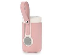 Aumotop USB Bottle Warmer Sleeve Constant Temperature Heating Portable Baby Milk Warmer for Breastfeeding Night Feeding Made from PU Leather (Pink)