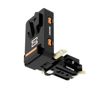 Aumotop V-Mount Battery Plate, Universal V-Lock Adapter Plate for Digital Cameras, Easy Power Control, Compact Design for Photographers on the Go