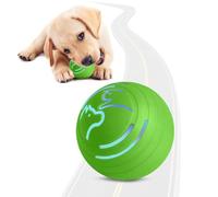 Aumotop Vibrating Dog Ball Interactive Light Up Toy Moves On Its Own for Small Medium Dogs Durable TPU Material (Green)