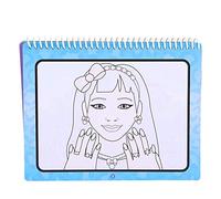 Aumotop Water Coloring Book for Children - Fun Educational Drawing Toy with Refillable Water Pen - Ideal for Art Activities (Beauty)