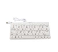 Aumotop Wired Keyboard Mouse Set Combo for PC Laptop, Compact and Lightweight, Easy to Use and Durable, Perfect for Office Work Gaming (White)