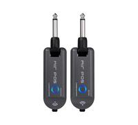 Aumotop Wireless Guitar System Efficient Real-time 4 Channel Selections for Electric Guitar Bass Plug and Play for Gigging Musicians Dark Gray