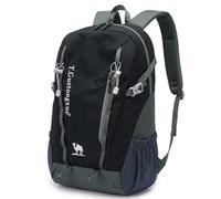 AUMTISC Hiking Backpack 35 L, Large Capacity Lightweight Hiking Backpack for Women Men Adjustable Shoulder Straps, black, 52x33x20 Centimeters, Casual