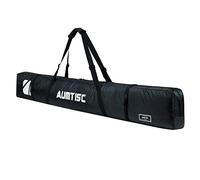 AUMTISC Ski Bag Padded Snowboard bag Single Travel Winter Sports Bag to Transport Skis Gear Pocket with Adjustable Handle Black 170cm