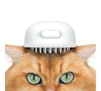 Aumuca Jellyfish Cat Brush, Silicone Cat Hair Brush with Release Button for Shedding and Massage, No Scratching Removes Loose Fur for Short to Medium Haired Cats
