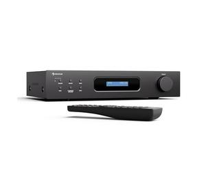 Auna Art22 HiFi Amplifier with Bluetooth & DAB+ Radio - 2x60W Stereo Sound, Optical & Coaxial Inputs, FM Tuner, CD/DVD Playback, Remote Control, Compact Design, Black