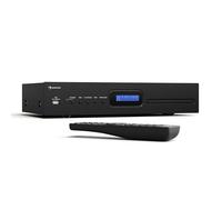 Auna Art22 HiFi CD Player - Slot-In Drive, USB Input, CD-MP3 Playback, Remote Control, Optical & Coaxial Outputs, 130W Sound Quality - Black