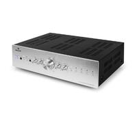 auna AV2-CD708 - Amplifier Hifi, Amplifier, Stereo Amplifier, 125W RMS, 5 Stereo RCA Line Inputs, RCA Line Output, Remote Control, Front Headphone Output, Silver