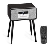 Auna Vinyl Record Player, CD & USB Turntable Record Players for Vinyl with Speakers & Legs, DAB+/FM Radio Home Audio Record Players, Retro Bluetooth Turntable w/ MP3 & Remote Control
