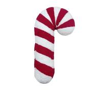 Aunaeyw Candy Christmas Pillows Decorative Cute Plush Pillows Candy Cane Shaped Stuffed Lollipop Plush Pillows Festive Gifts for Home Decor (Red, 45cm)