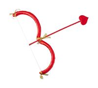 Aunaeyw Cupid Mini Bow Arrow Set-Valentine's Day Red Cupid Costume Cosplay Accessories Photo Props Halloween Party Performance Supplies for Adults Kids (Pure Red, One Size)