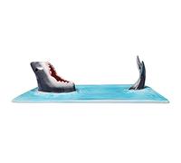 Aunaeyw Shark Sushi Plate Ceramic Sushi Plate, Shark Shape Rectangle Shark Sushi Platter Rectangular Cheese Board Dining Table Kitchen Decoration (Blue, One Size)