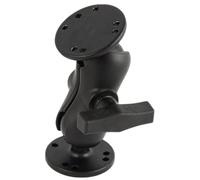 Aundhegrtt 1.5 Inch Drill-Down Ram Bracket Articulated Arm Holder with 38mm Ball for Boat Fish Finder