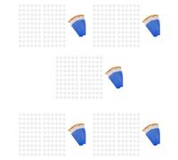 Aundhegrtt 100 Strips 600 Pots Empty Paint Pots Strips Mini Clear Storage Containers and 100 Pcs Paint Brushes Painting Arts Crafts