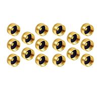 Aundhegrtt 16PCS Solid Brass Propane Bottle Caps Suitable for All 1LB Gas Refill Tank Cylinder Sealed Protect Cap for Outdoor Stove