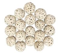 Aundhegrtt 18 Pcs Bird Toys Bird Foraging Toy, Sola Atta Ball, Parrot Chew Shred Toy for Sharpening Claws Small Size Chewable Balls