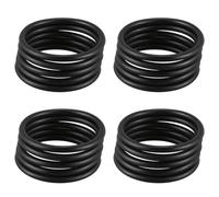 Aundhegrtt 20 Pcs Black Nitrile Rubber O Ring Acrylonitrile Butadiene Seal Grommet 50mm x 4mm