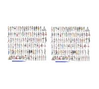 Aundhegrtt 216 Pcs People Stickers for Journaling Scrapbooking,Urban Scrapbook Sticker for Junk Journal Supplies Kit