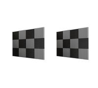 Aundhegrtt 24 Pcs Acoustic Foam Board,Studio Wedge Tile,Acoustic Foam Soundproof Pyramid Studio Treatment Wall Panel,2.5X30X30cm