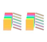 Aundhegrtt 24 Pcs Guided Reading Strips Set Colored Overlays Dyslexia Tools Correction Gels Lighting Filter Plastic Sheets Bookmark