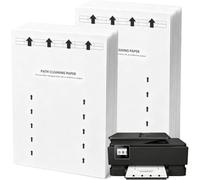 Aundhegrtt 25-Pack Printer Cleaning Sheets 8.5 X 11 Inches Removes Ink, Dust, Dirt & Debris Compatible with & Inkjet Printers, Copiers, Fax Machines, Scanners White