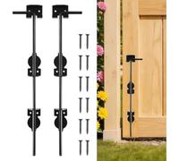 Aundhegrtt 2pack Cane Bolt Heavy Duty Drop Rod 24" Gate Stopper Hardware Gate Ground Latchs Wooden Fences Metal Holding Gate to the Ground