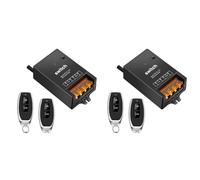 Aundhegrtt 2X 12v Remote Control Switch with 30A Relay,DC 72v 60v 48v 36v 24v 12v Wireless Switch for Lights,Lamps,Fans