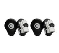 Aundhegrtt 2X Boxing Leather Punch Focus Mitts,Target Training Hand Pads for Karate, Muay Thai Kick, Sparring, Dojo, Martial Arts