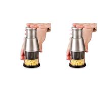 Aundhegrtt 2X Garlic Press Multifunctional Manual Garlic Cutter for Mincing Garlic