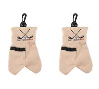 Aundhegrtt 2X Golf Ball Storage Bag Holder This Funny Golf Gift is Sure to Make A Laugh Store Your Golf Accessories Stocking,Brown