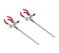 Aundhegrtt 2X Lab Clamp 28cm 3 Prong Finger Style Rubber-Coated Head Laboratory Clamp Multifunctional Condenser Extension Clamp