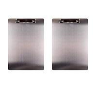 Aundhegrtt 2X Metal Clipboard Folder A4 Stainless Steel Clip Board Bill Storage Folder Writing File Board Menu Splint for Business