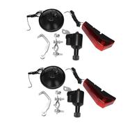 Aundhegrtt 2X Motorized Bike Bicycle Friction Dynamo Generator Head Tail Light with Acessories