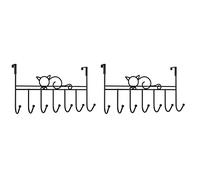 Aundhegrtt 2X Over the Door Hook Bathroom Hanger Coat Clothes Hat Bag Towel Hanger Hanging Rack for Home Kitchen Storage