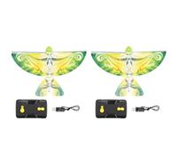 Aundhegrtt 2X Remote-Controlled Simulation Flapping-Wing Flight Pigeon Induction Electric Eagle Remote Control Bird Green