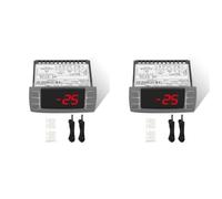 Aundhegrtt 2X XR06CX-4N1F1 Temperature Controllers, Programmable Digital Thermostat with Sensor Probe